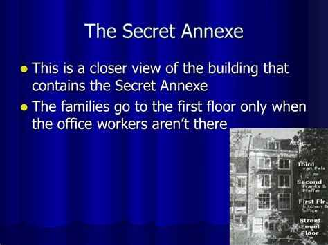 Ppt The Secret Annexe Powerpoint Presentation Free Download Id5484444