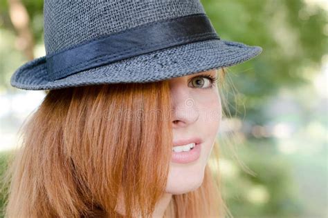 Girl With Fedora Hat Stock Image Image Of Love Fedora 57696233
