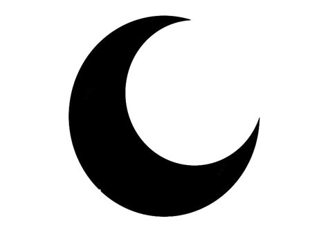 Black Crescent Moon Png Image Png All