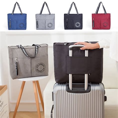Travel Duffel Bag Waterproof Carry On Luggage Tote Personal Item
