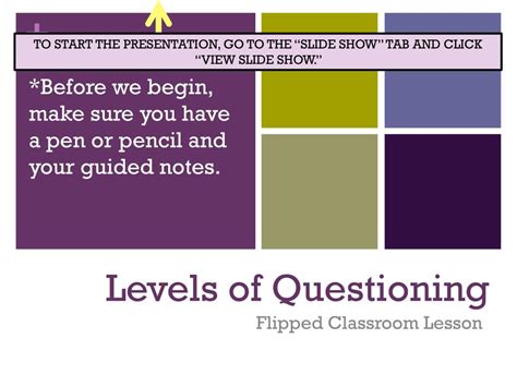 Ppt Levels Of Questioning Powerpoint Presentation Free Download Id