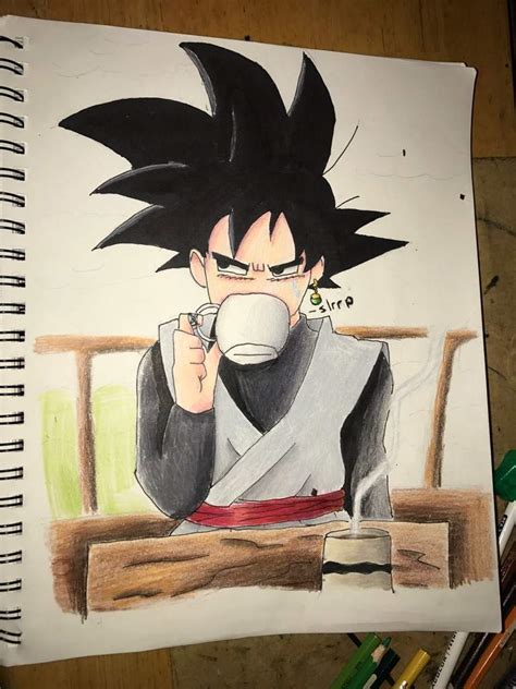 Goku Black Drinking Tea Dragonballz Amino