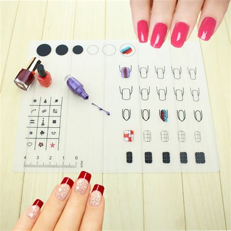Buy Foldable Nail Art Practice Silicone Coloring Pad