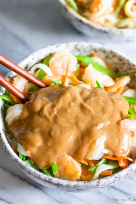Cook 1 minute, stirring constantly to combine. Creamy Thai Peanut Butter Noodle with Shrimp - Spice the Plate