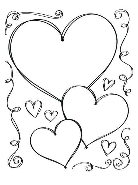 Hearts Coloring Pages For Adults At Free Printable