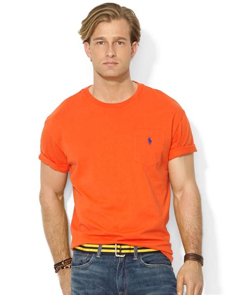 Shop polo by ralph lauren men's shirts at up to 70% off! Polo Ralph Lauren Classic-Fit Jersey Pocket Crew-Neck T ...