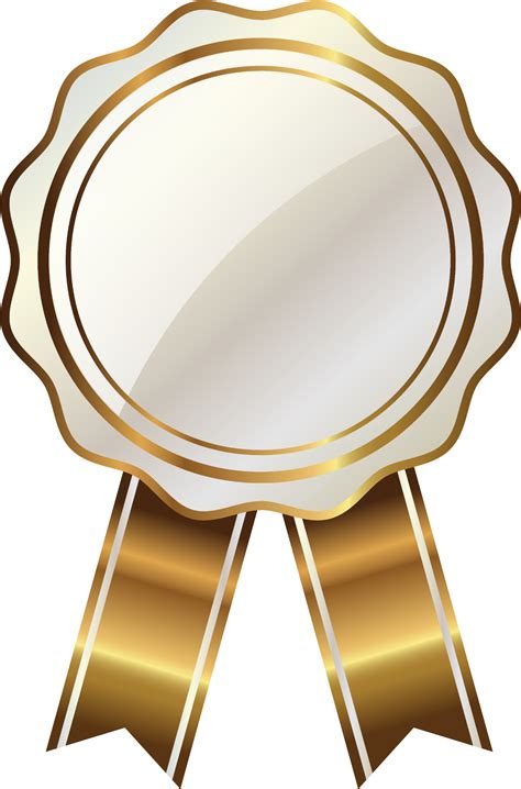 Gold Ribbon Badge Png Clipart - Full Size Clipart (#581899) - PinClipart png image