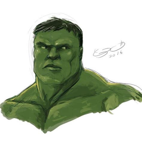 Hulk Color Sketch By Shaotemp On Deviantart