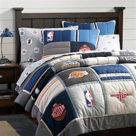 Nba Patchwork Quilt Sham Western Conference Pbteen Basketball