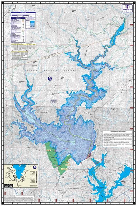 Sc Lake Maps Kingfisher Maps Inc