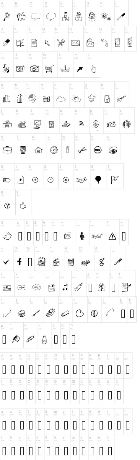 Sketch Icons Font