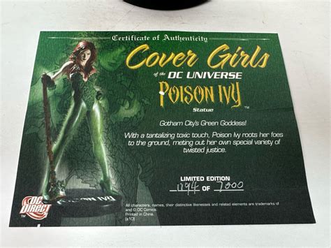 Cover Girls Of The Dc Universe Poison Ivy Statue Limited Edition 1194