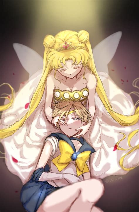 Tsukino Usagi Ten Ou Haruka Sailor Uranus And Neo Queen Serenity