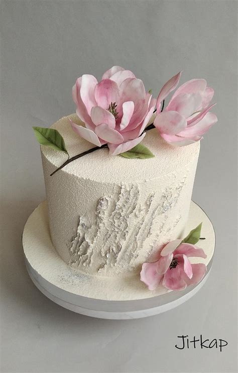 Magnolia Cake Decorated Cake By Jitkap Cakesdecor