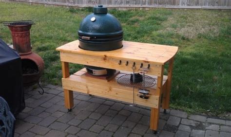 Free plans made possible by our sponsors. 6 DIY Big Green Egg Table Projects - Shelterness