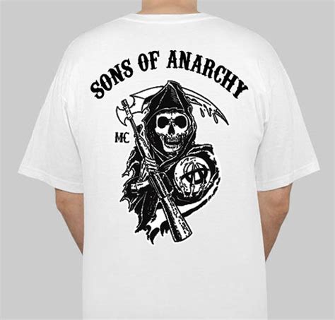 Sons Of Anarchy White Mens T Shirt Back Plain Sons Of Anar Flickr