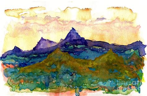 Purple Mountains Majesties Painting By Anne Clark Pixels