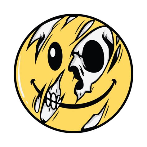 Skull Emoticon Skull T Shirt Teepublic