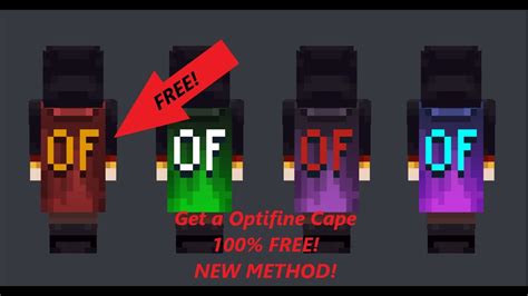 How To Get A 100 Free Optifine Cape Youtube