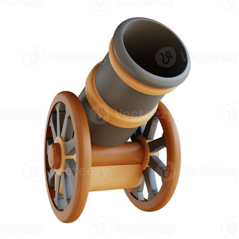 3D Illustration Cannon Suitable For Ramadan 10851110 PNG