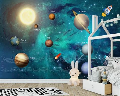 Buy Beibehang 3d Wallpaper Hand Painted Space Universe