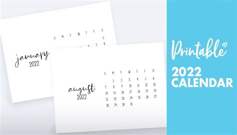 2022 Free Printable Calendar Colorful Theme World Of Printables