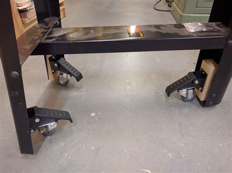 Retractable Casters For Scroll Saw Stand Woodbin