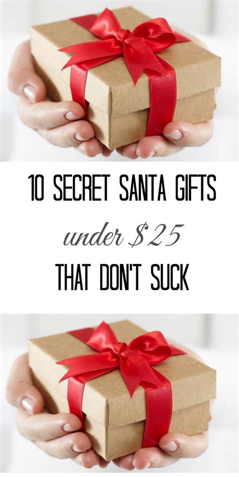 Check spelling or type a new query. 10 Secret Santa Gift Ideas Under $25 That Don't Suck