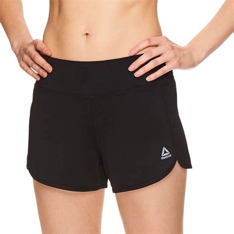 Reebok Womens Running Shorts Relaxed Fit And Mid Rise