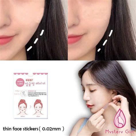 Jual Mysterygirl 40pcs Face Tape Dodo Label Selotip Stiker Penirus Wajah Tirus Tanpa Operasi