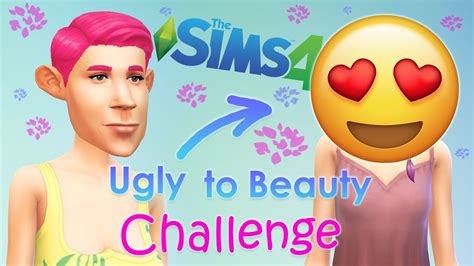 🐰 Meglepetés Nyuszi 🐰 The Sims 4 Ugly To Beauty Challenge Youtube