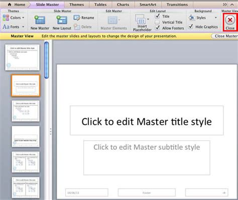 In contrast, a master layout defines the layout only for the slides it's applied to. Working With Slide Numbers in PowerPoint 2011 for Mac