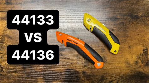 Klein Tools Retractable Utility Knives 44133 Vs 44136 Youtube