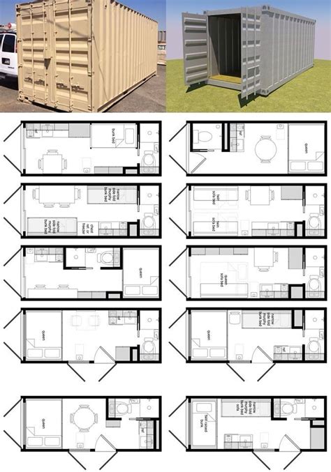 8' wide frame, can be built wider, ready for flooring and wall plates. 8x20 shipping container floor plans. | Container houses ...