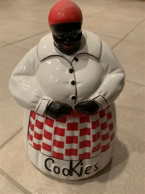 Vintage 1940s Original Mccoy Mammy Aunt Jemima Cookie Jar Black