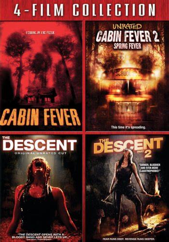 4 film collection cabin fever cabin fever 2 descent descent 2 [dvd] shauna
