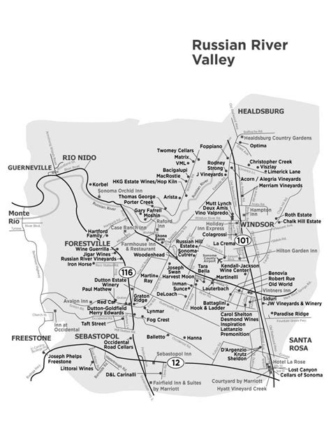 Russian River Winery Maps