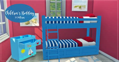 My Sims 4 Blog Childrens Bedding Mattress Recolors By