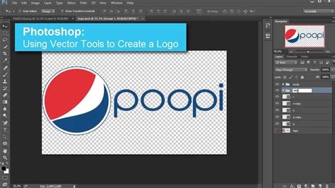 Photoshop Using Vector Tools To Create A Logo Youtube