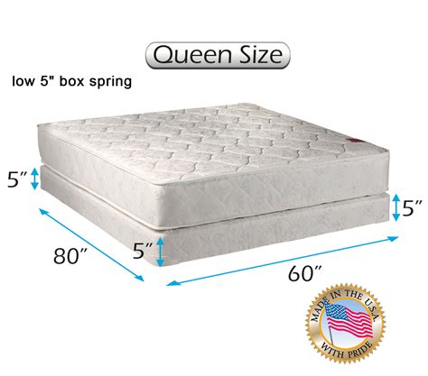 Legacy 2 Sided Queen Size Mattress And Low Profile Box Spring Set