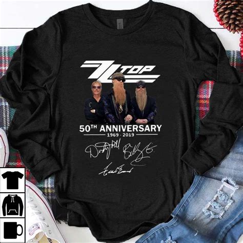 Zz top is an american rock band formed in 1969 in houston, texas. Pretty Zz Top 50th Anniversary 1969-2019 Signature shirt ...