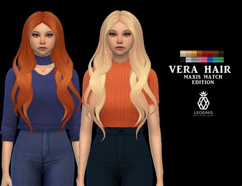 Sims 4 Hairs Leo 4 Sims Vera Hair Mm 23652 Hot Sex Picture