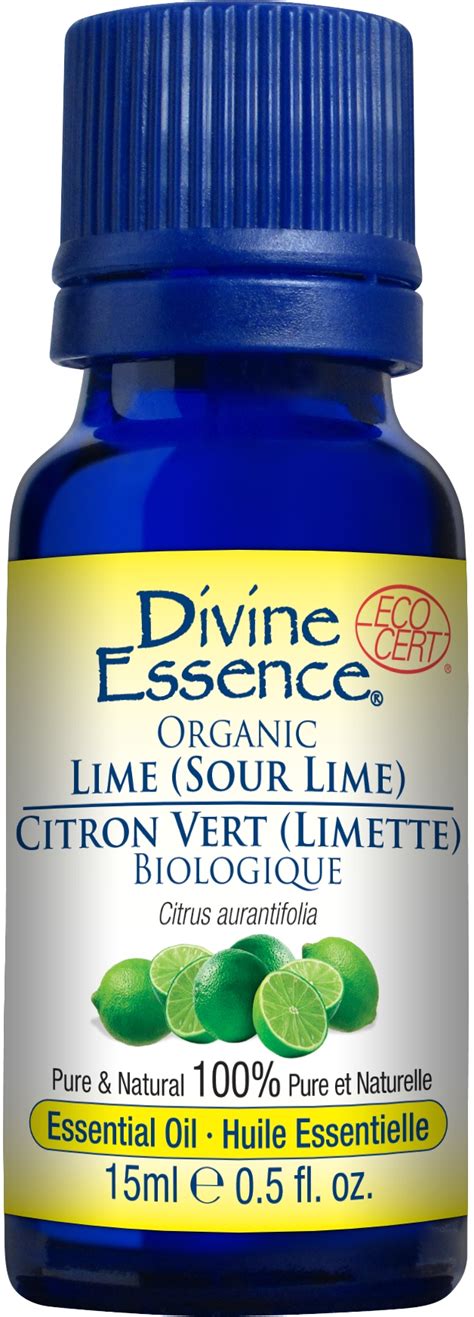 Divine Essence Lime Sour Lime Organic 15ml Canada S Online Vitamin Beauty