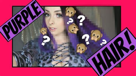 I Dyed My Hair Purple Youtube