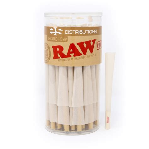 New Organic King Size RAW Â Authentic PreRolled Cones With Filter Pack Pure Raw Hemp