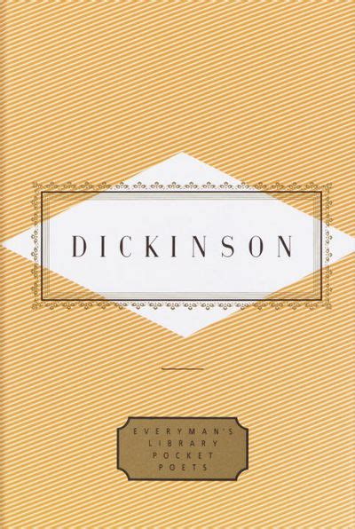 Dickinson Poems Everyman S Library Pocket Poets Series By Emily Dickinson November 1993
