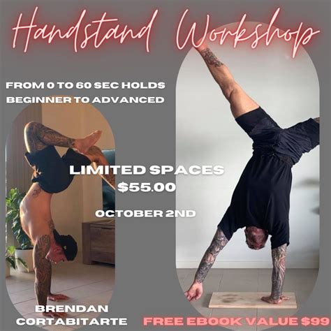 Handstand Workshop Raw Power Yoga Brisbane