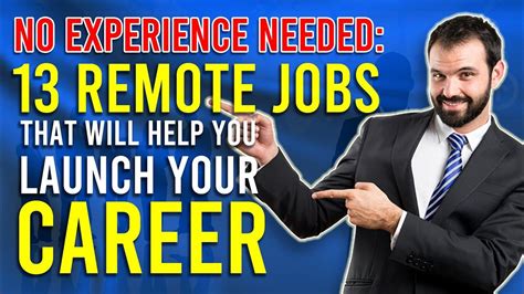 13 Best Remote Jobs No Experience Needed - YouTube