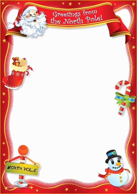 Free Letter From Santa Template Word Of Personalised Letter From Santa