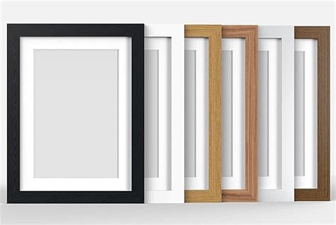 32x24 Black Modern Photo Picture Poster Frame With Quality White 24x16